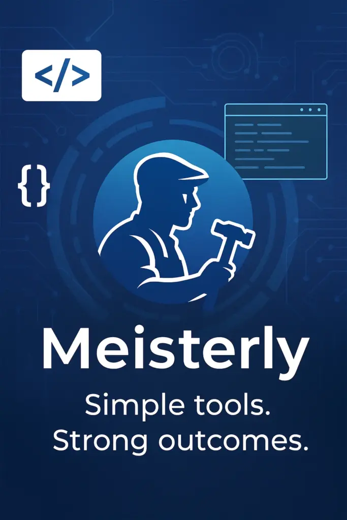 ad creative visual story post Meisterly 81